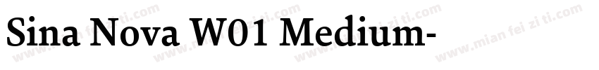 Sina Nova W01 Medium字体转换